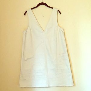 FREE PEOPLE Cream Denim Dress